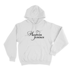 Heaven Knows Unisex Hoodie White
