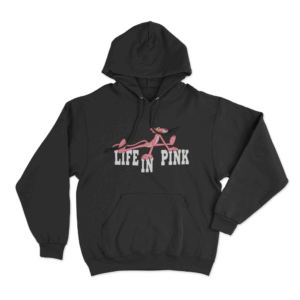 Life In Pink Unisex Hoodie Black