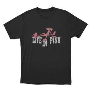 Life In Pink Unisex T Shirt Black