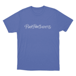PinkPantheress Script Unisex T Shirt Blue